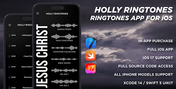 HollyRingTones App for iOS - Swift5, Full Source Code, In-App Purchase icon