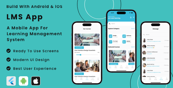 LMS App - Online Learning Management Course App Flutter | Android | iOS Mobile App Template icon