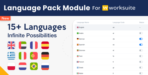 Language Pack Module for Worksuite CRM icon
