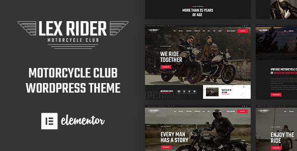 LexRider - Motorcycle Club WordPress Theme icon