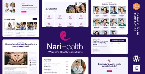 NariHealth Women's Health Consultant WordPress Theme icon