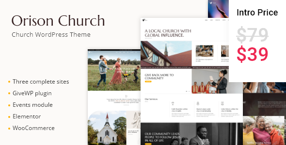 Orison - Church and Charity Theme icon