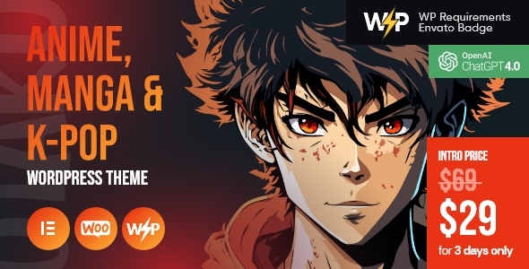 Otaku - Anime, Manga & K-Pop WordPress Theme icon