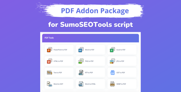 PDF Addon Package for SumoSEOTools icon