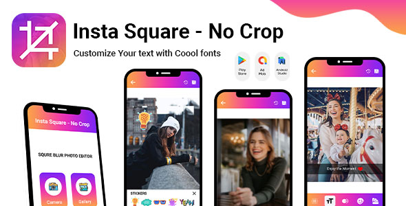 Photo Editor - No Crop - Square Blur - Square Fit - InstaSquare Photo Editor - Square InPic
