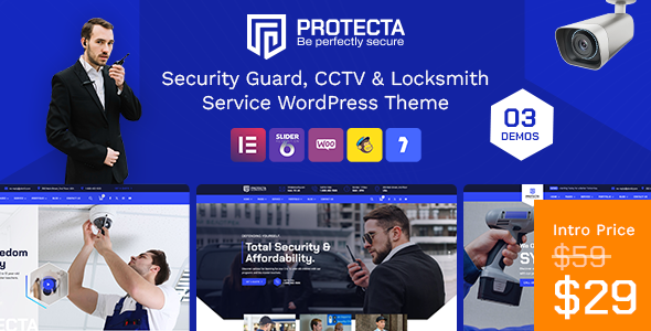 Protecta - Security and CCTV WordPress Theme icon
