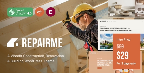 RepairMe - A Vibrant Construction, Renovation & Building WordPress Theme icon