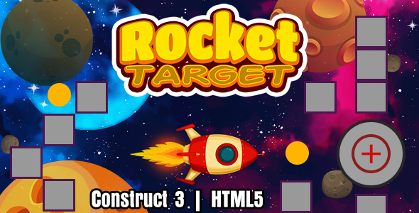 Rocket Target Game (Construct 3 | C3P | HTML5) 50 Levels icon