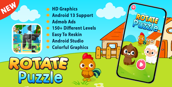 Rotate Puzzle Game For Kids + Ready For Publish + Android icon