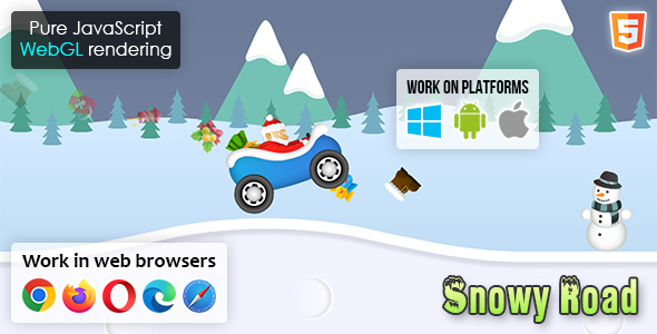 Snowy Road - HTML5 Game icon