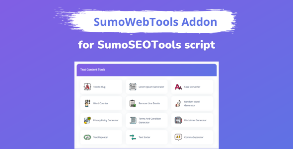 SumoWebTools Addon Package for SumoSEOTools icon