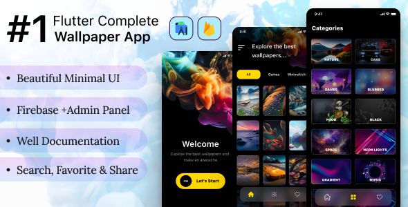 WallPaper App Using Fluter, Backend Firebase icon