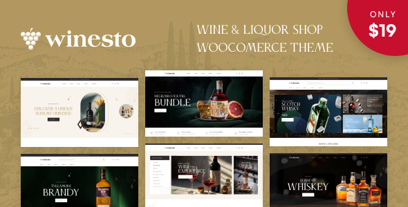 Winesto - Wine & Liquor Shop WooCommerce Theme