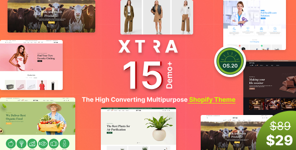 Xtra - Next Generation Multipurpose Shopify Theme OS 2.0 - Multilanguage - RTL Support icon