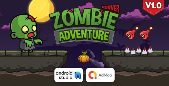 Zombie Runner Adventure - Runner Game Android Studio Project with AdMob Ads + Ready to Publish icon