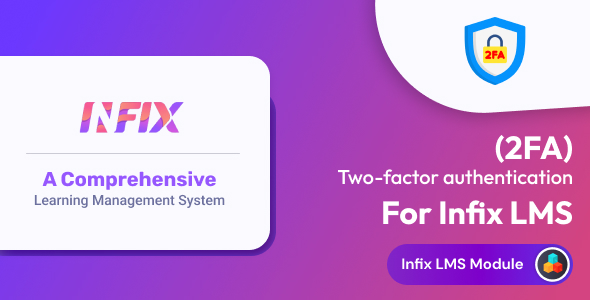 2FA Addon | Infix LMS Laravel Learning Management System icon