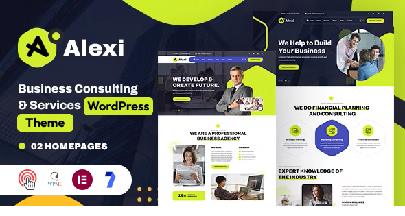 Alexi - Business Consulting & Services Multipurpose WordPress Theme icon