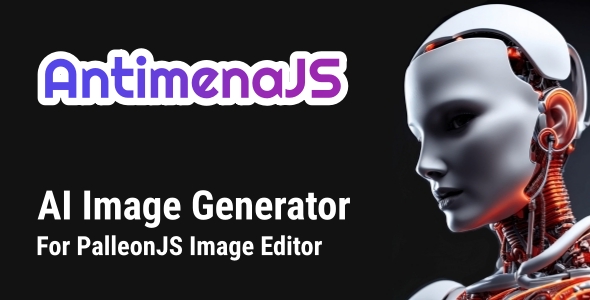 AntimenaJS - AI Image Generator Add-on For Palleon Javascript Image Editor