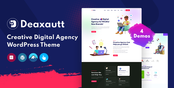 Deaxautt - Digital Marketing & Agency WordPress Theme icon