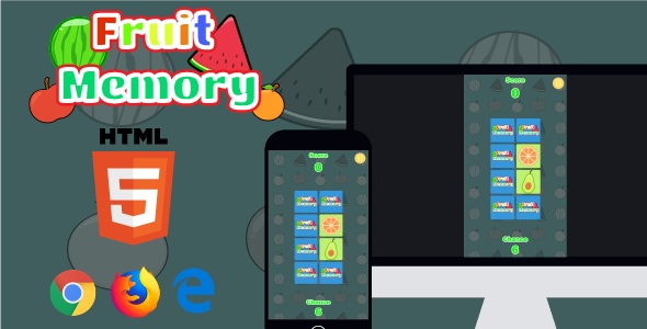Fruits Memory - Memory Game Template - Phaser icon