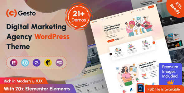 Gesto - Digital Marketing Agency WordPress Theme icon