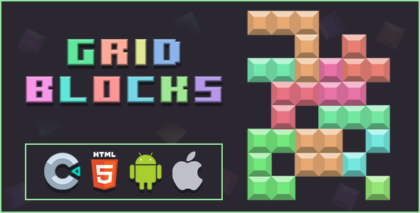 Grid Blocks - Construct 3 - .c3p - HTML5 - Full Game icon