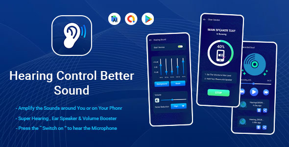 Hearing Control Better Sound - Amplifier - Hearing from Distance - Safe Headphones - Hear Clearly icon