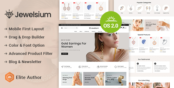 Jewelsium - Diamond Jewellery Shopify 2.0 Responsive Theme icon