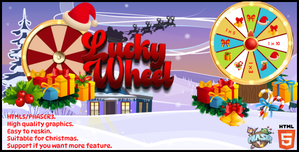 Lucky Wheel Christmas - Phaser3 icon
