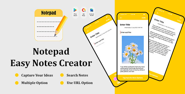 Notepad - Easy Notes Creator - Easy Notes - Notebook - Save Notes - Notes Memo - Simple Notes icon
