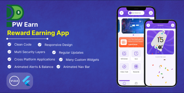 PW Earn - Reward Earning App Flutter Template icon