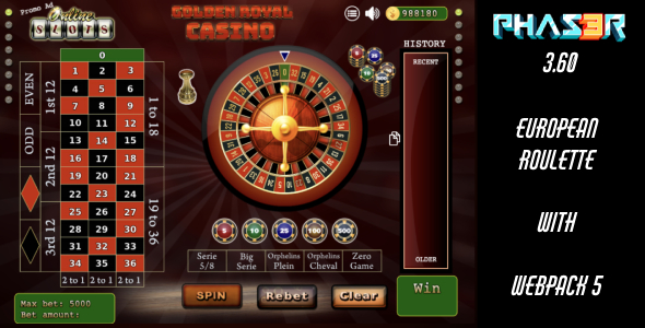 Phaser 3.60 European Video Roulette icon