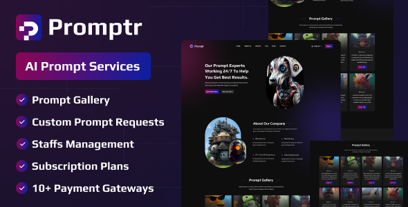 Promptr - Subscription Based AI Prompt Services icon