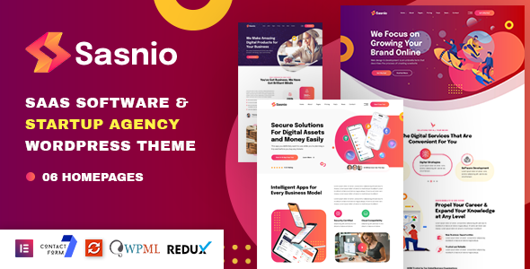 Sasnio - SaaS & Software Startup Agency WordPress Theme icon
