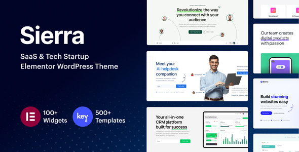 Sierra - SaaS & Tech Startup Elementor WordPress Theme icon