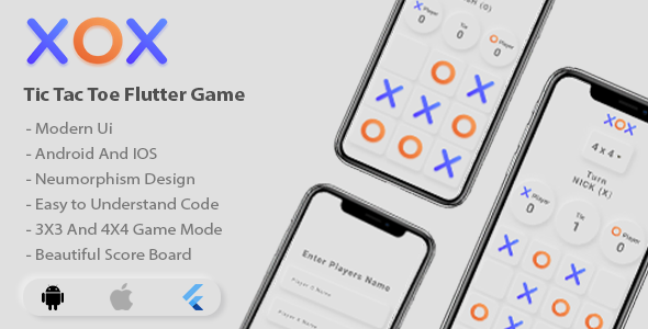 XOX – Tic Tac Toe Flutter Game icon