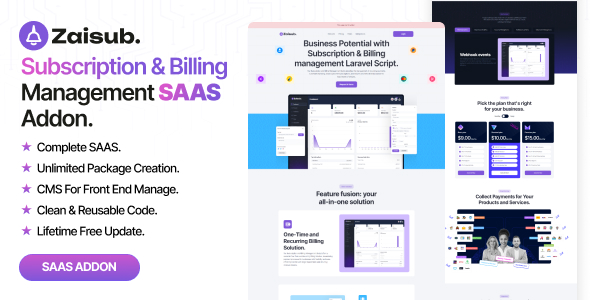 Zaisub - Subscription & Billing management SAAS Addon. icon
