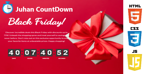 juhan-countdown | black friday and coming soon countdown icon