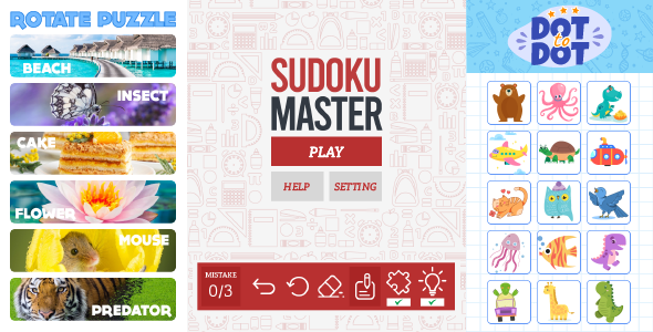 3 Premium Games in 1 - Pack 6 HTML5, Construct 3 icon