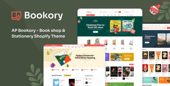 Ap Bookory- Book shop & Stationery Shopify Theme icon