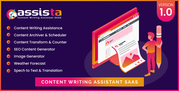 Assista - Content Writing Assistant as SAAS icon