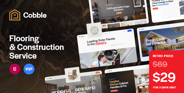 Cobble - Flooring & Construction Service WordPress Theme icon