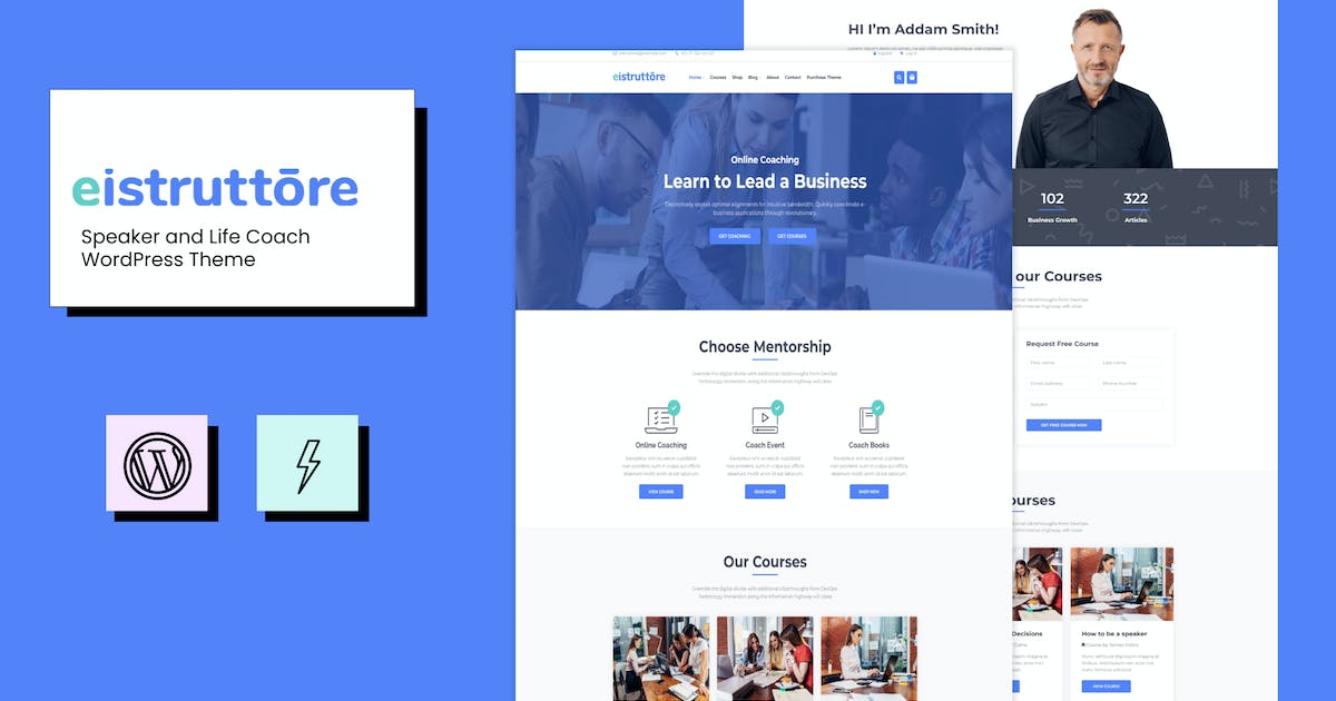 Eistruttore - Speaker/Life Coach WordPress Theme icon