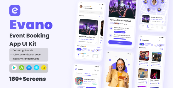 Evano - Event Booking React Native CLI Ui Kit icon