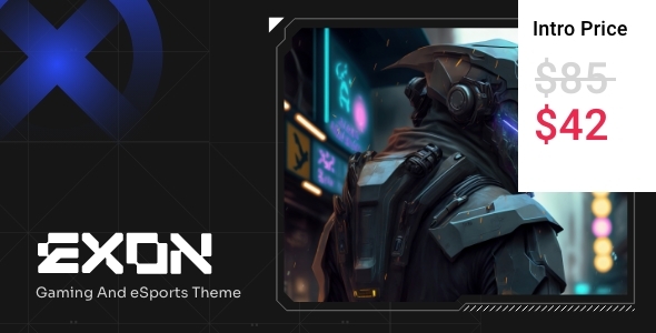 Exon - Gaming and eSports WordPress Theme icon