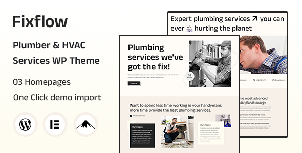 Fixflow - Plumber & Handyman WordPress Theme icon