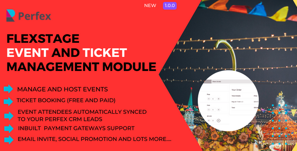 Flexstage - Event Management and Ticket Booking Module for Perfex icon