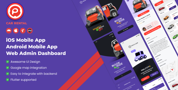 Flutter Full App |Best | Car Rental | Booking | Car Hire | Vehicle Booking | Taxi App icon