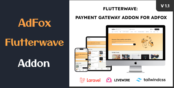 Flutterwave: Payment Gateway Addon for Adfox icon