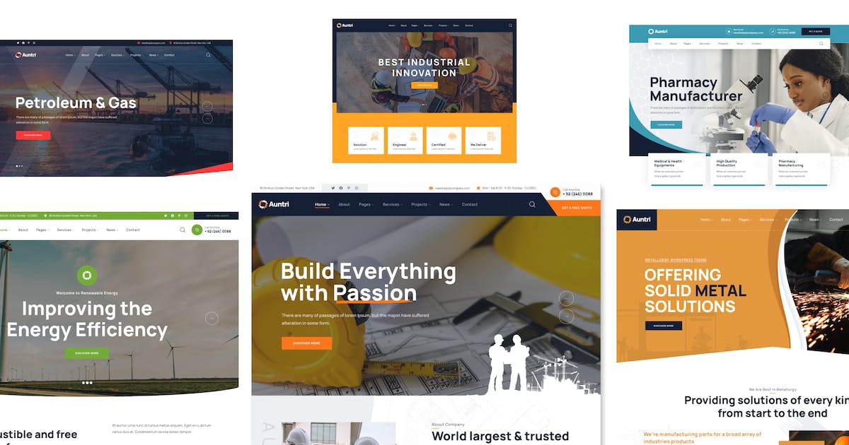 Industry & Factory WordPress Theme - Auntri icon
